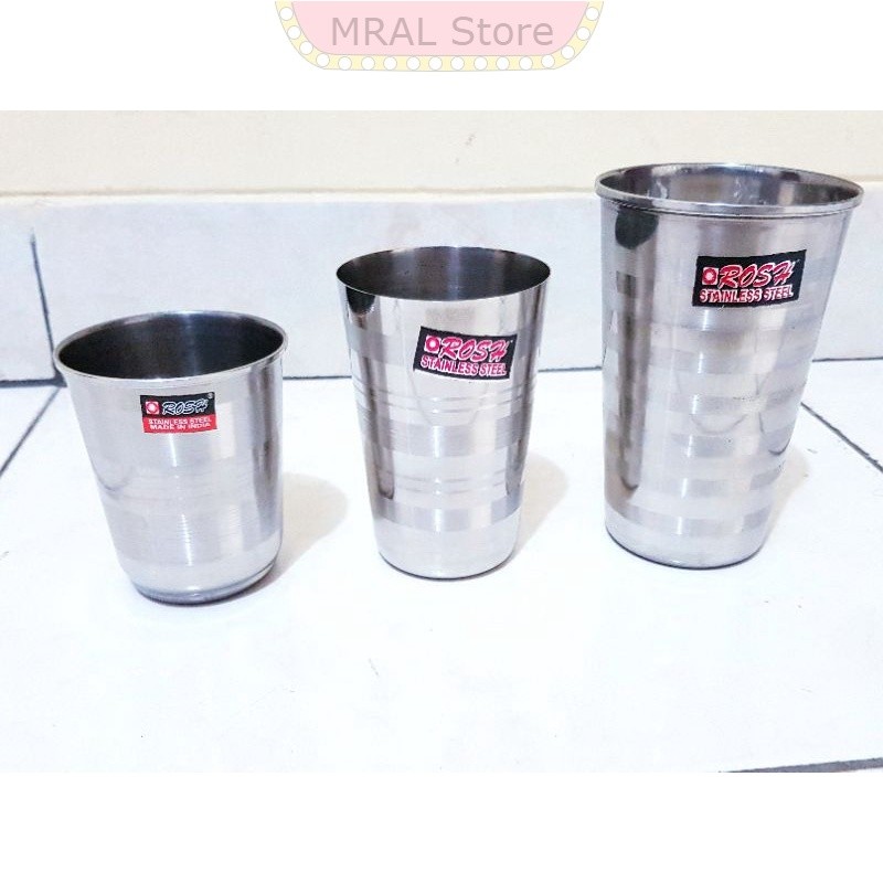 Gelas Stainless Rosh TEBAL Cangkir Stainless Tumblr Stainless Mug Stainless Besi