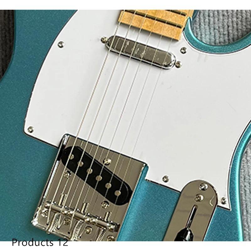 Classic Electric Guitar, Metallic Finish, Maple Fingerboard