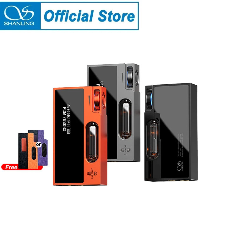 SHANLING UA7 Portable USB DAC Amp Dual JAN6418 Tubes Transistor Mode HiFi Audio Dongle ES9069 DSD512