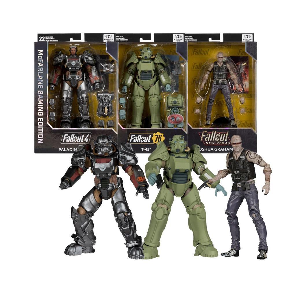 Mcfarlane Toys Gaming Edition 7in Fallout Wv1 Joshua Graham New Vegas/T-45 Military Armor 76/T-60 Pa