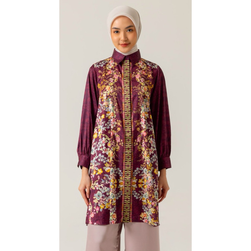 Bhuvi Tunic Atasan Wanita Blouse Kemeja Perempuan Riamiranda Seruna Ria Miranda Raya 2025 RM Lebaran