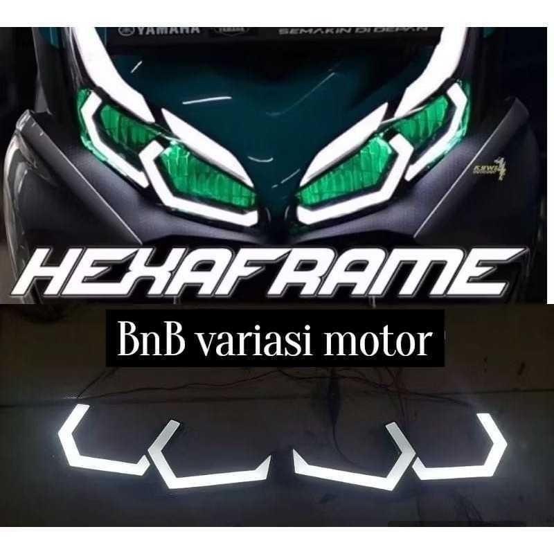 LAMPU ALIS HEXA AEROX CONECTED 155 ALIS LAZY HEXAGON