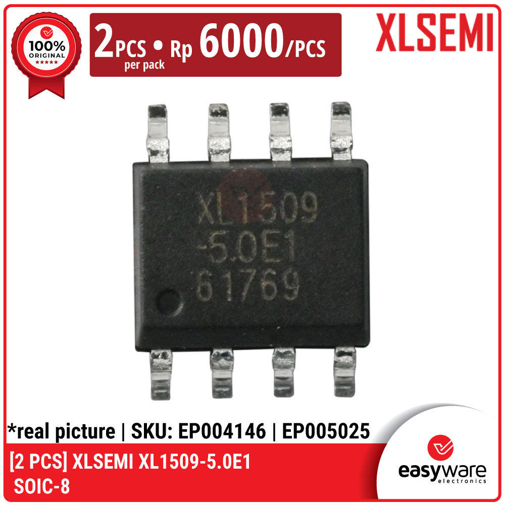 [2 PCS] XL1509-5.0E1 XL1509-5.0 IC XL1509 SOIC-8 XLSEMI IC Buck Converter 5V 2A Original