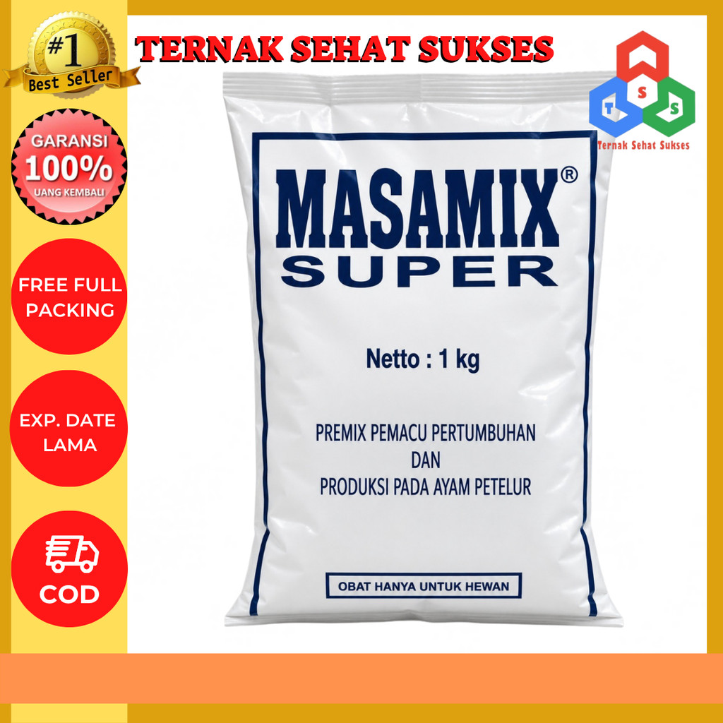 MASAMIX SUPER 1KG Premix ayam Petelur vitamin pemacu produksi telur