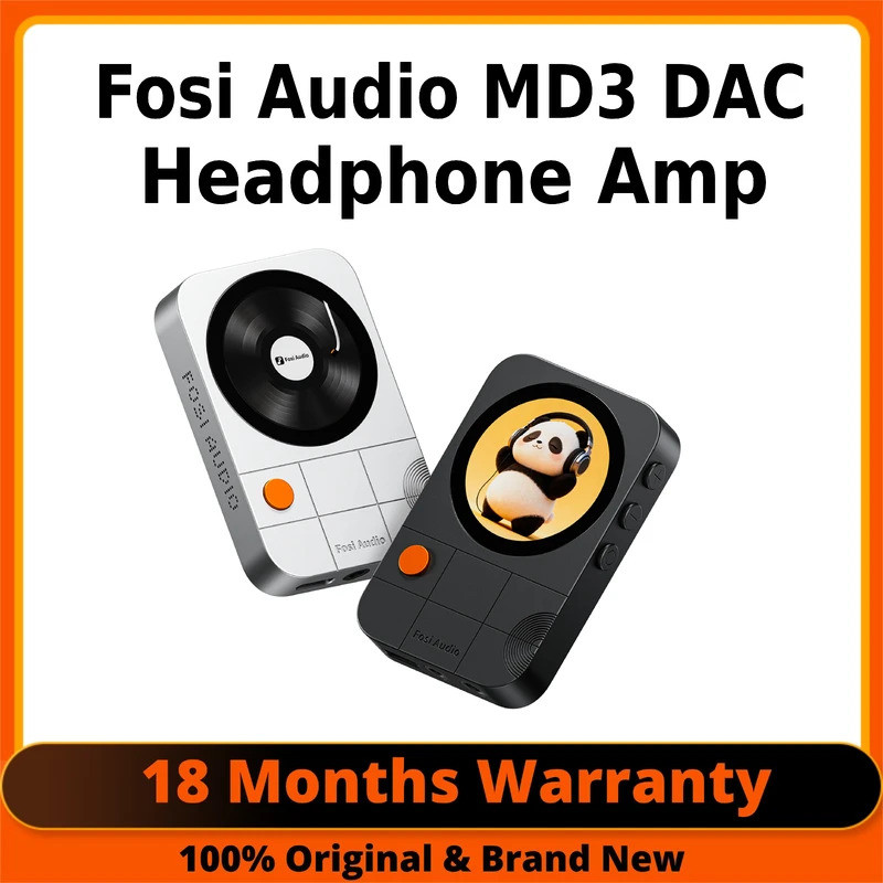 Fosi Audio MD3 Portable DAC Amp HiFi Headphone Amplifier Magnetic Backplate Decorder For Phone Chip 