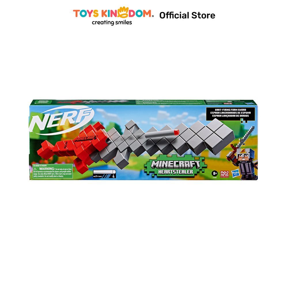 Toys Kingdom Nerf Minecraft Heartstealer F7598 Foam Sword Blaster Minecraft Roleplay Anak