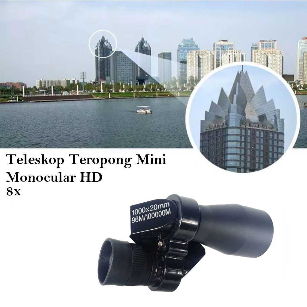 Teropong Monocular Telescope Outdoor Night Vision 8x20