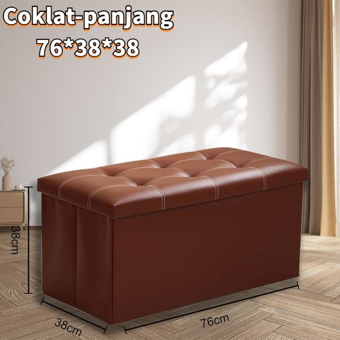 [TERLARIS] sofa Storage box  kursi box penyimpanan dapat dilipat kursi organizer box Sofa Kotak Peny
