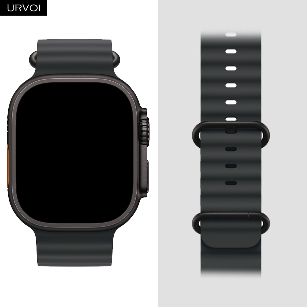 URVOI Ocean Band for Apple Watch Ultra 2 strap series 10 9 8 7 6 SE 5 Sport band for iWatch Silicone