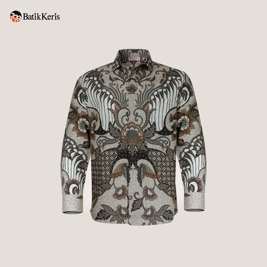 Kemeja Batik Pria Lengan Panjang Batik Keris Reguler Fit Motif Keris Gayatri