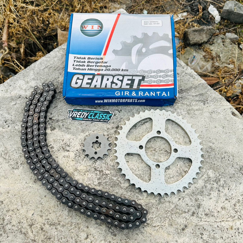 GEAR SET SATRIA FU gir set rantai satria fu 150 satria fu barong by win ORISINIL