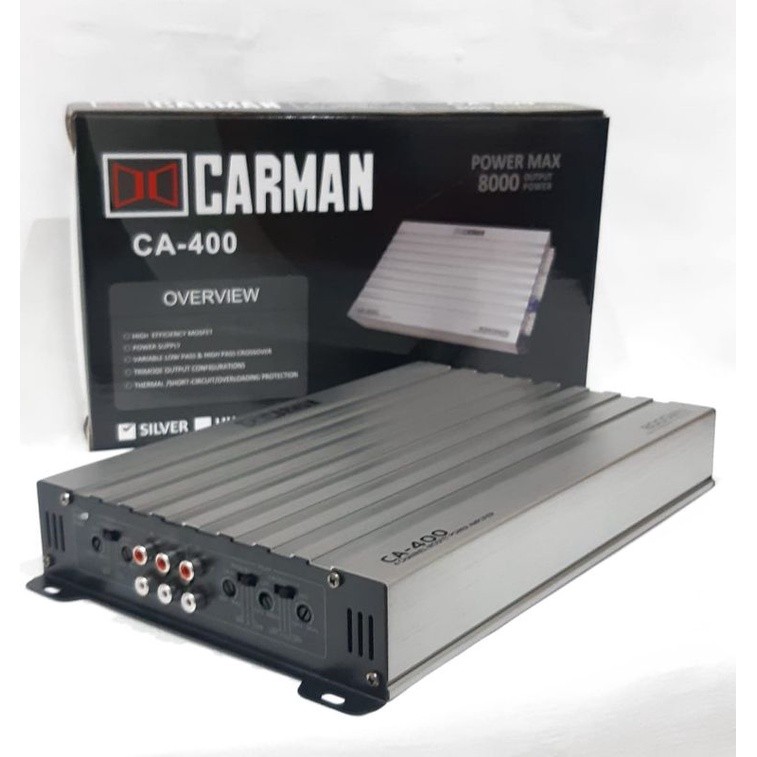 Power 4 chanel merk carman CA-400  8000watts