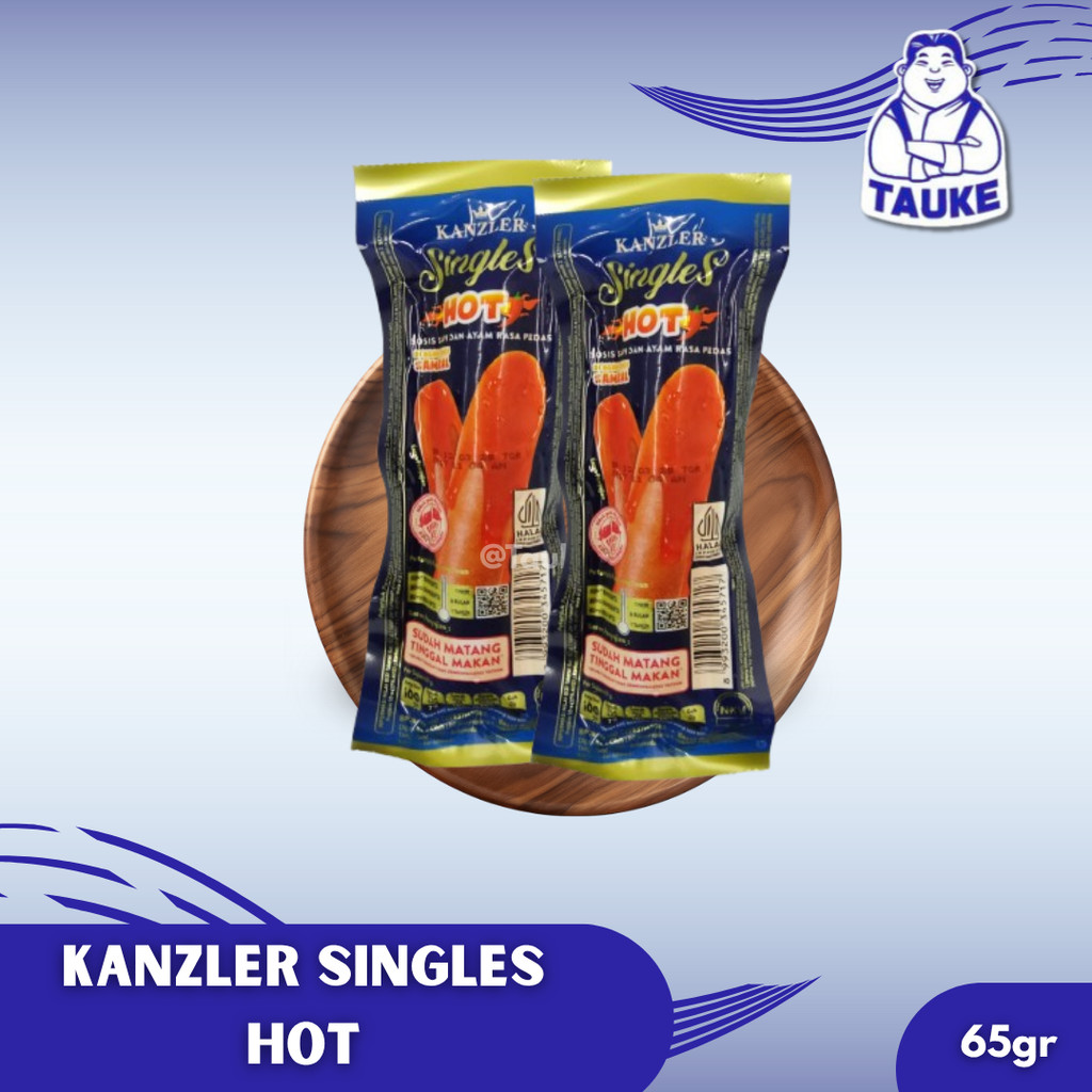 Kanzler Singles Sosis Hot  1 Box isi 10pcs