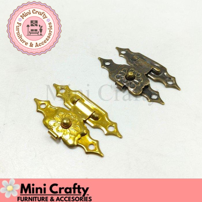Kunci dus 30x18 mm PT.K3018 Kuncian pengait box Kunci plakat antik - Mini Crafty