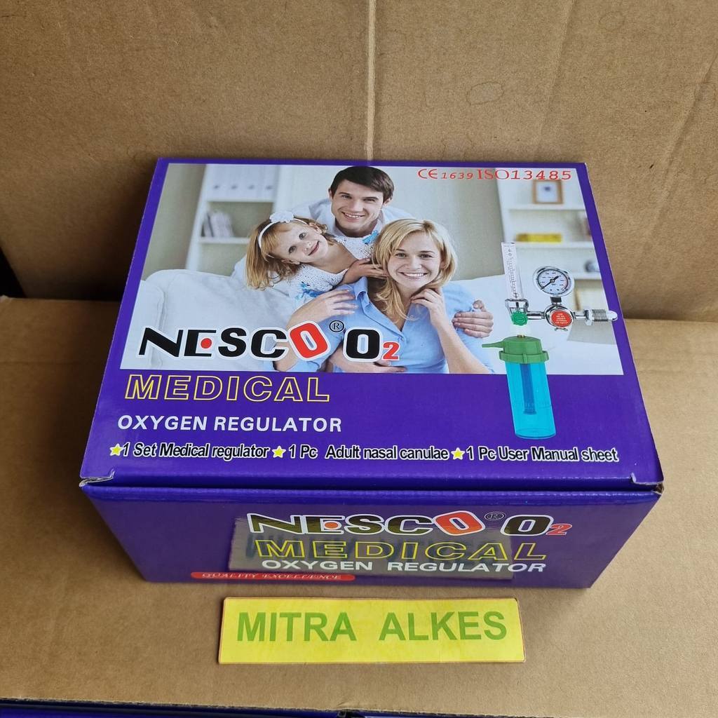 Regulator Oksigen NESCO. Medical Oxygen Regulator NESCO.
