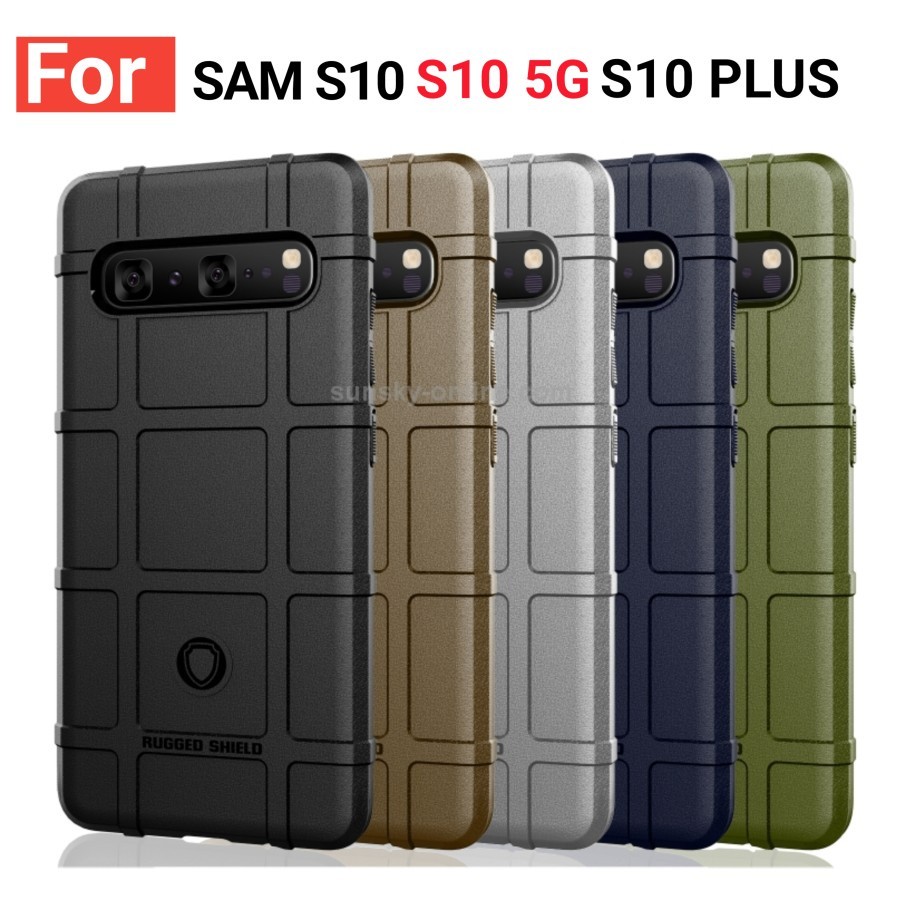 CASE SAMSUNG S10 / S10 5G / S10 PLUS Case Rugged Shield Armor Softcase Casing