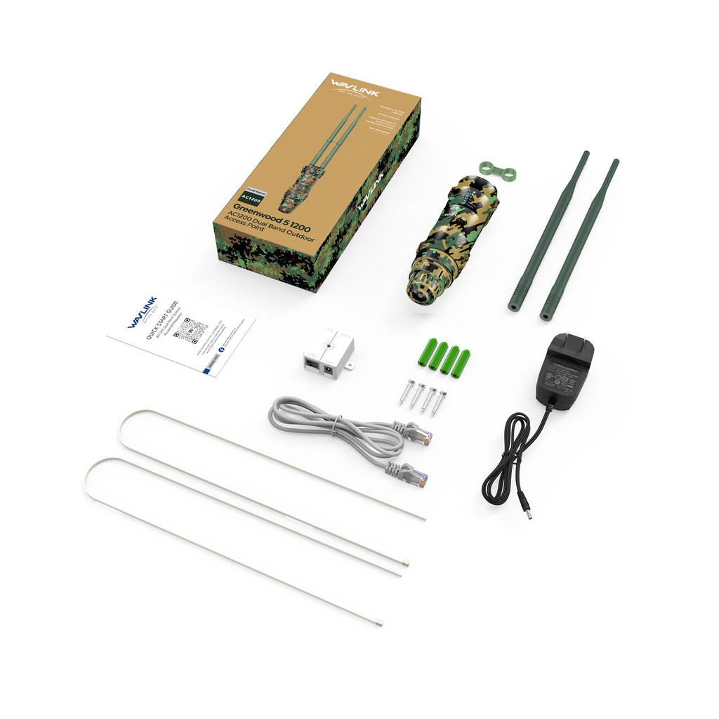 Wavlink AC1200 Long Range High Power WiFi Extender Outdoor Router With High-gain Antennas POE IP67 W