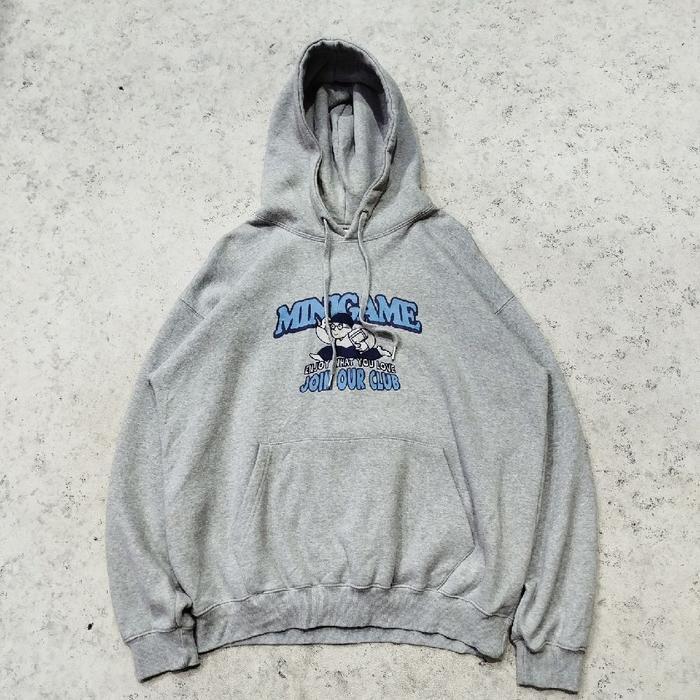 pullover hoodie FP142 FMJ MINIGAME abu abu jaket jemper pria murah bagus