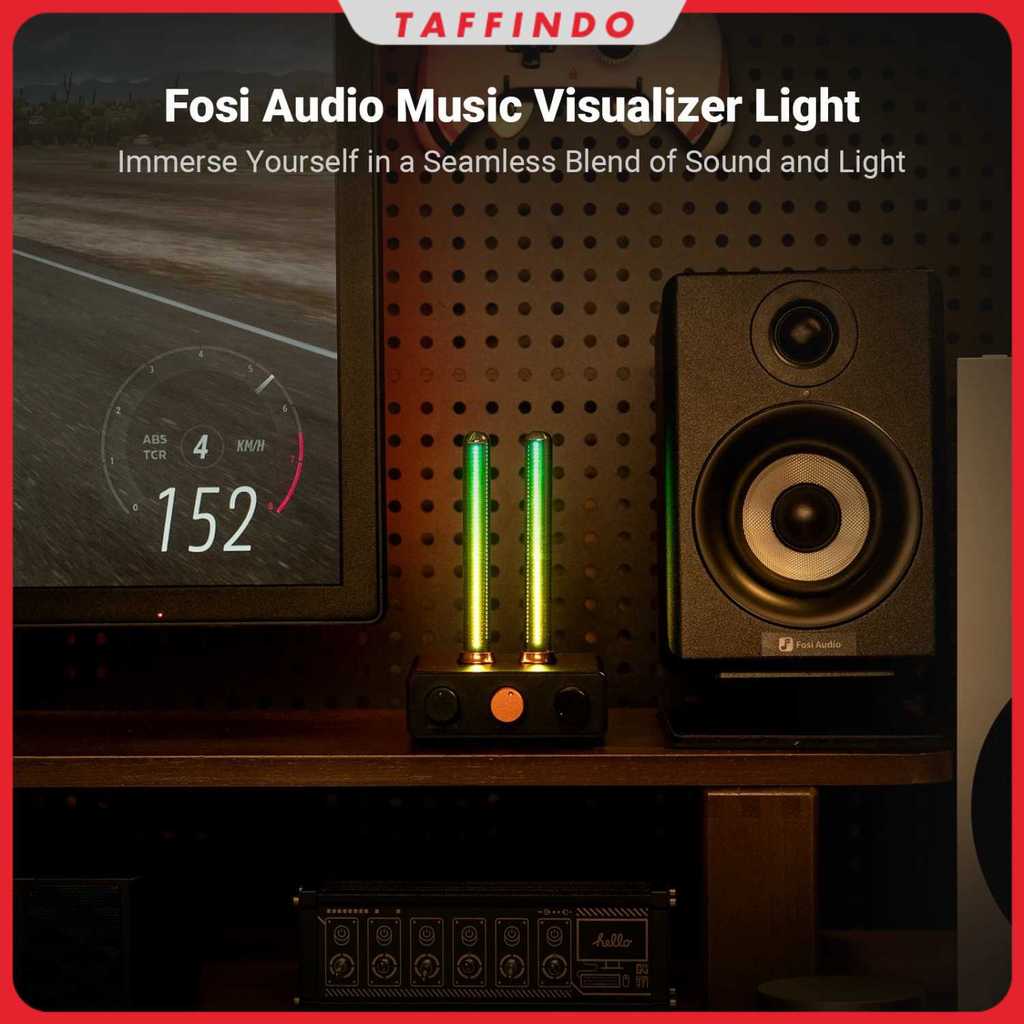 Fosi Audio LED Bar Music Rhythm Visualizer Ambient Light Desktop RGB - AH-01A
