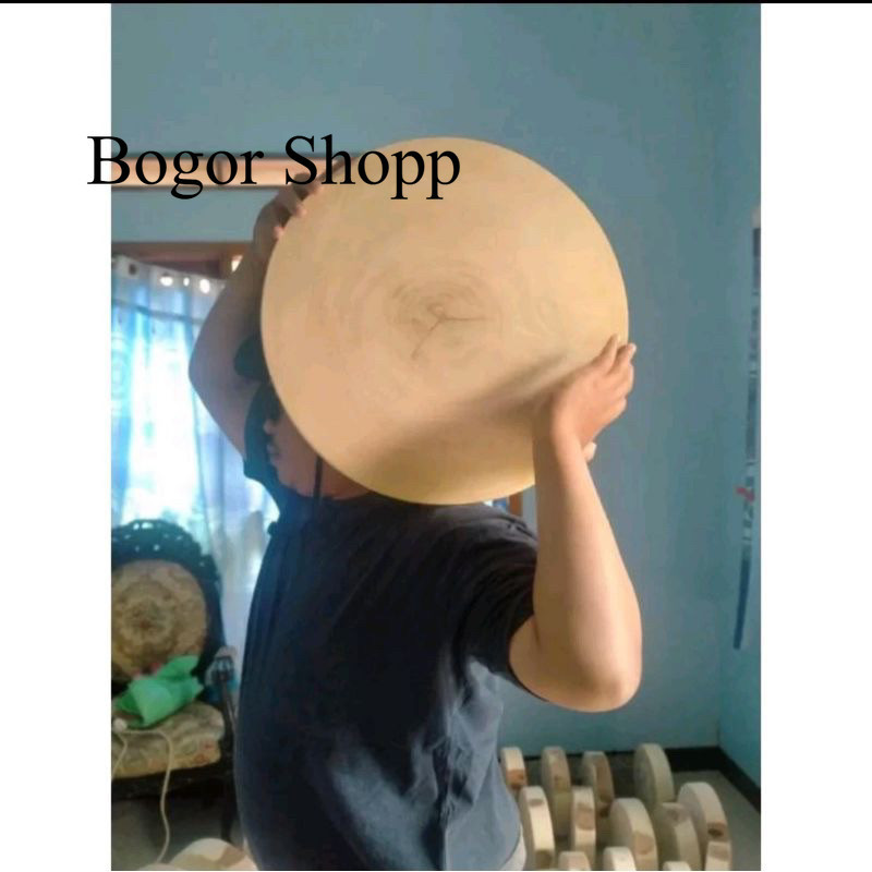 Talenan kayu Asem besar 40cm/talenan kayu asem bulat/pemotong daging/talenan potong/ talenan dapur