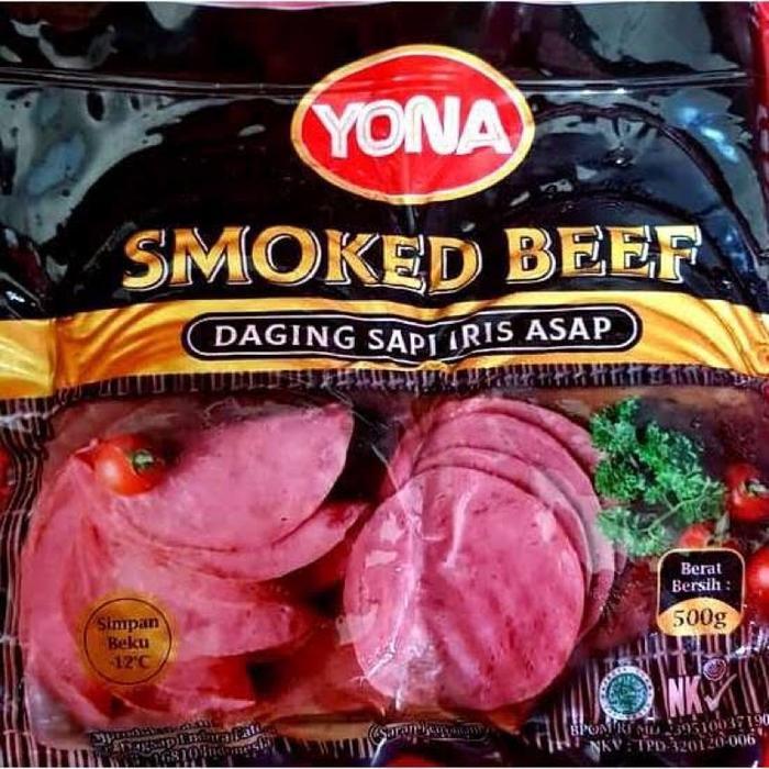 Yona Smoked Beef 500gr Yona Daging Asap