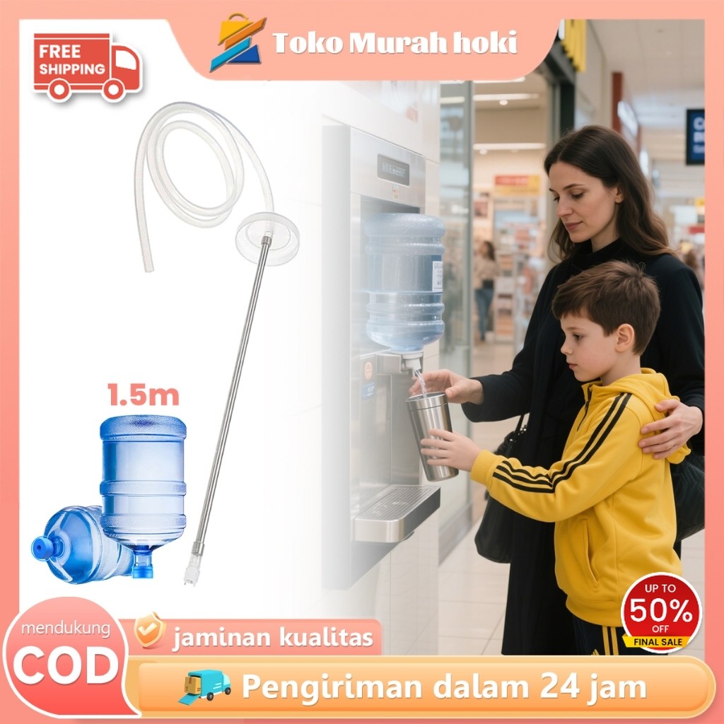 150cm Pipa Selang Silikon Pompa Galon Selang Pompa Galon Pipa Selang Hisap Air Untuk Pompa Galon