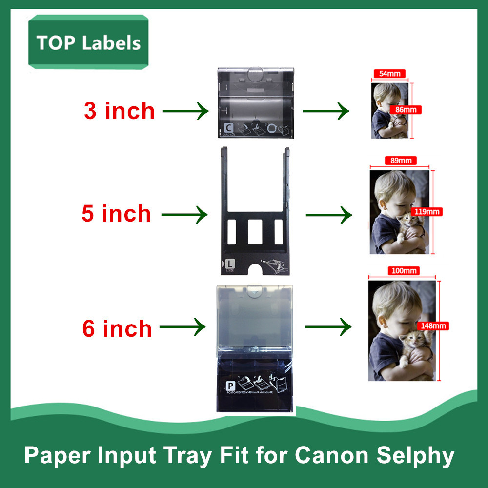 3 In Paper C Tray for Canon Card Size Paper Cassette PCC-CP400 for Canon Selphy CP1300 CP1200 CP910 