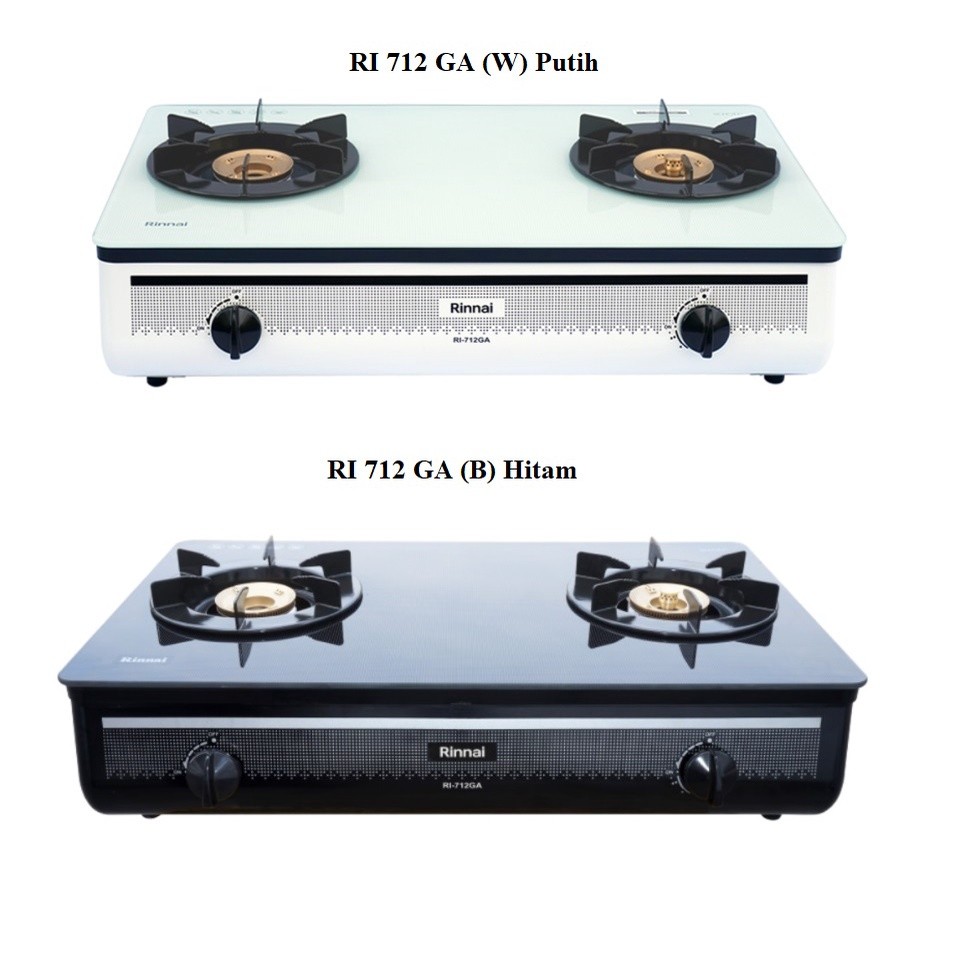 Rinnai Kompor Gas 2 Tungku RI-712GA / RI 712 GA  / RI712GA