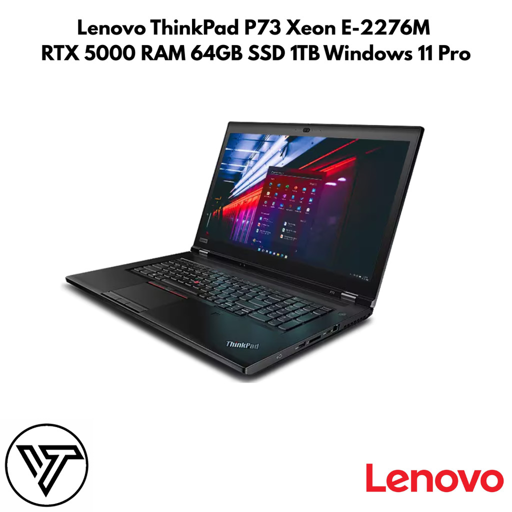 Lenovo ThinkPad P73 Xeon E-2276M RAM 64GB SSD NVMe 1TB VGA Quadro RTX 5000 Windows 11 Pro