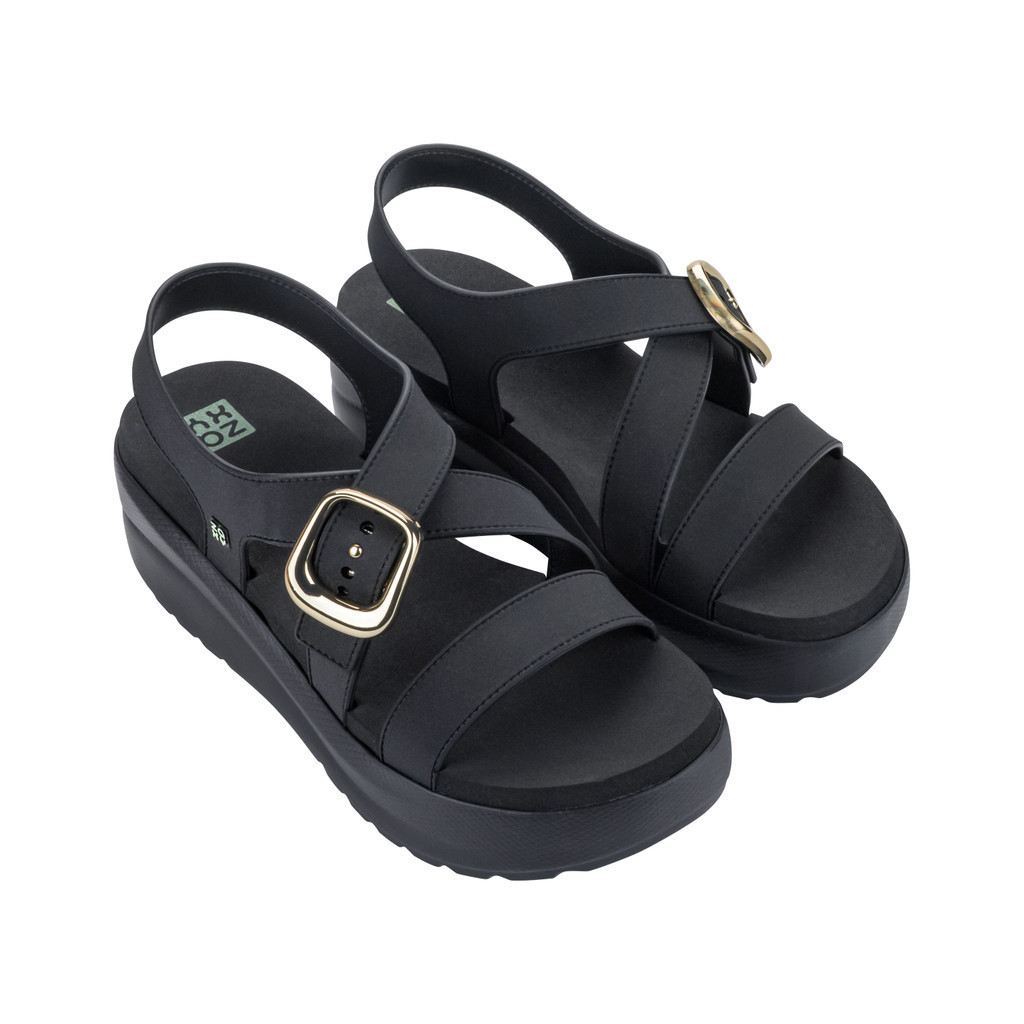 Sepatu Sandal Wanita Zaxy Flow Up Sandal Ad Black