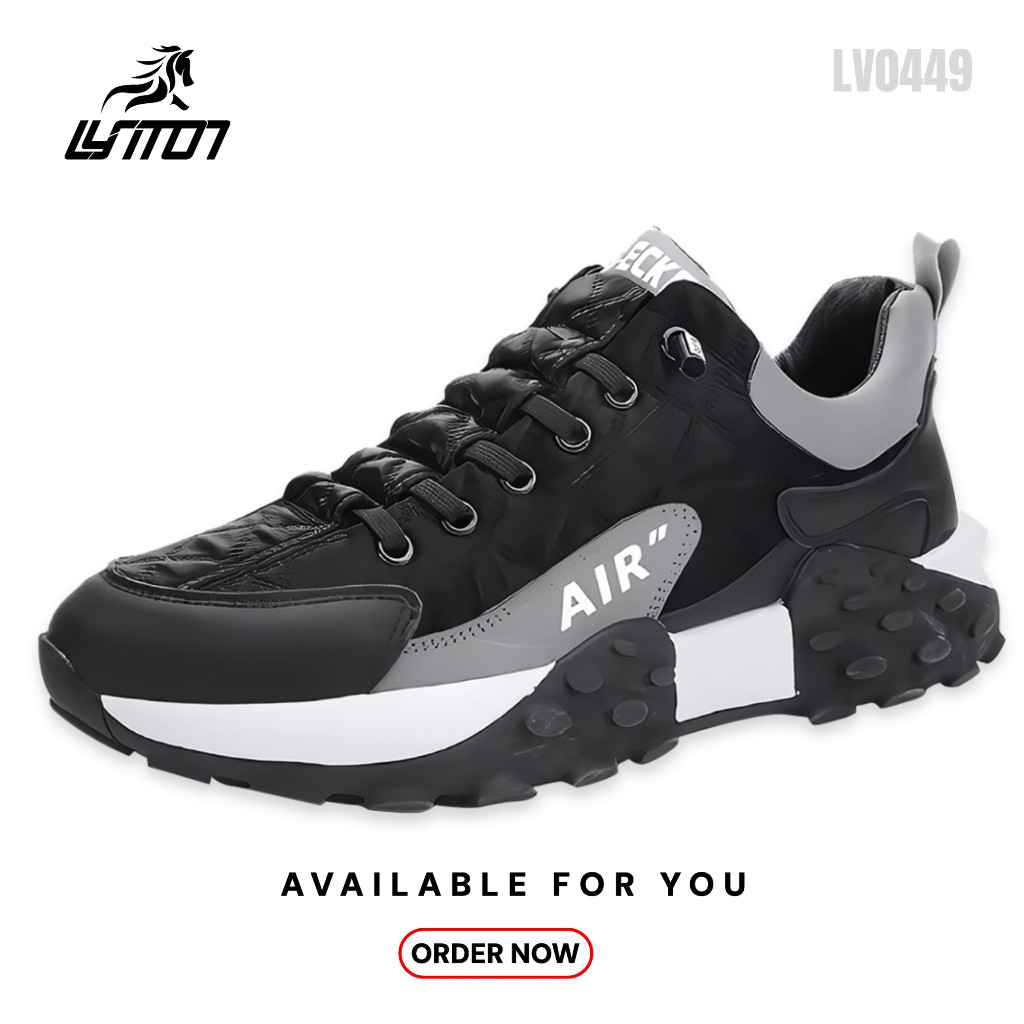 AURESTORE LYT Dino Sepatu Pria Hiking Kasual Sneakers Anti Slip Sepatu Lari Olahraga Cowok LV0687
