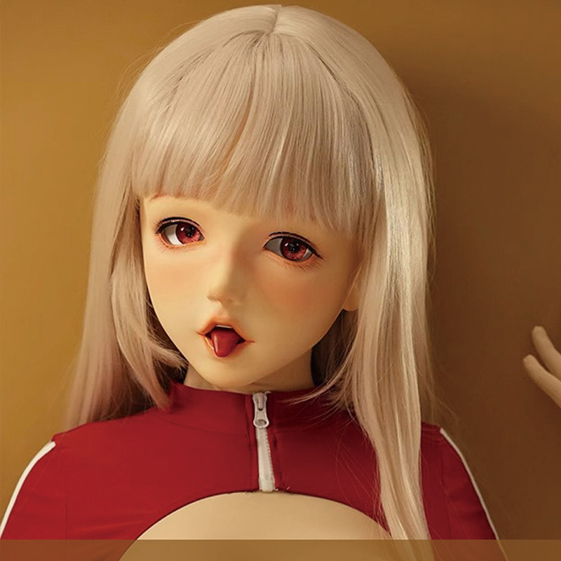 Customized Crossdressing Resin Cosplay OR Kigurumi Male To Female Mask Wig With Fake Eyes Anime arac