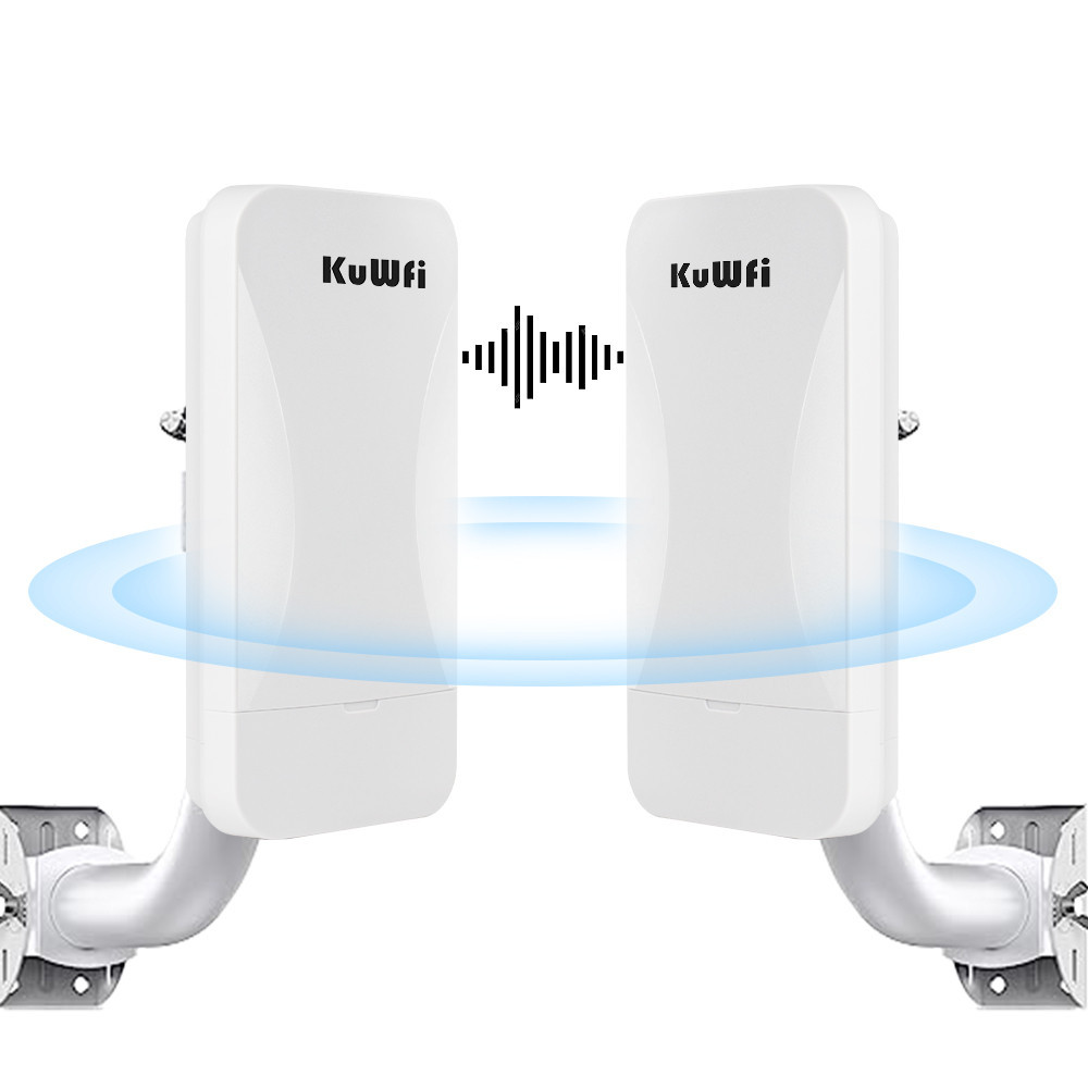 KuWfi 300Mbps Wifi Router Outdoor Wireless Bridge 2.4G Wireless Repeater Wifi Extender Point to Poin