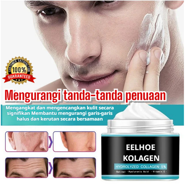 [Anti-penuaan] Krim Wajah Pengencang Anti-penuaan Pria/Mengurangi Kerutan/Mencerahkan Warna Kulit/Pe
