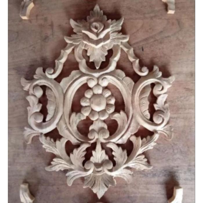 Termurah  Tempel Ukir | Tempel Ukir Kayu Jati | Hiasan Dinding Ukir | Tempel Dinding Ukir Kayu | Lis