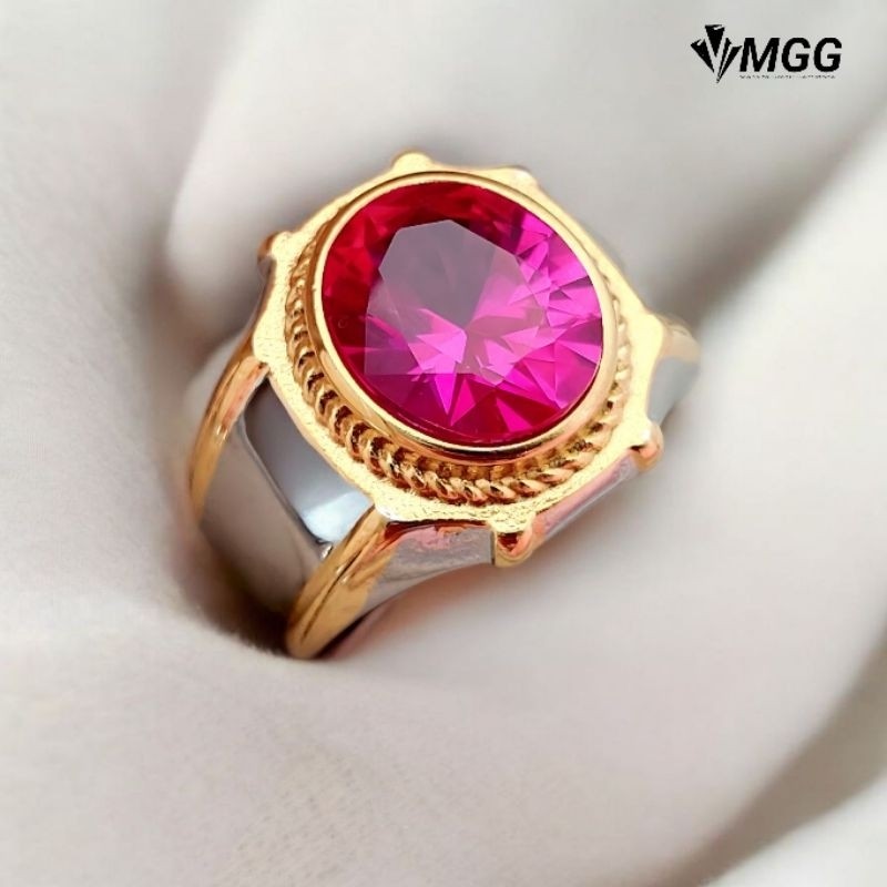 CINCIN Batu Merah Siam Rose Asli Bangkok