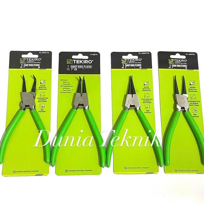 TEKIRO Tang Snap Ring Set 4 pcs 7" Tang Spi Spie Tang Circlip 7 Inch