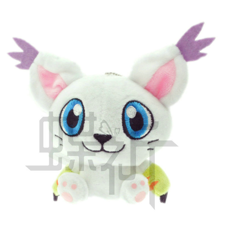 12Cm gimon Adventure Tailmon Agumon Piyomon Palmon Gabumon Patamon Cute Cartoon Anime Plush Keyain D