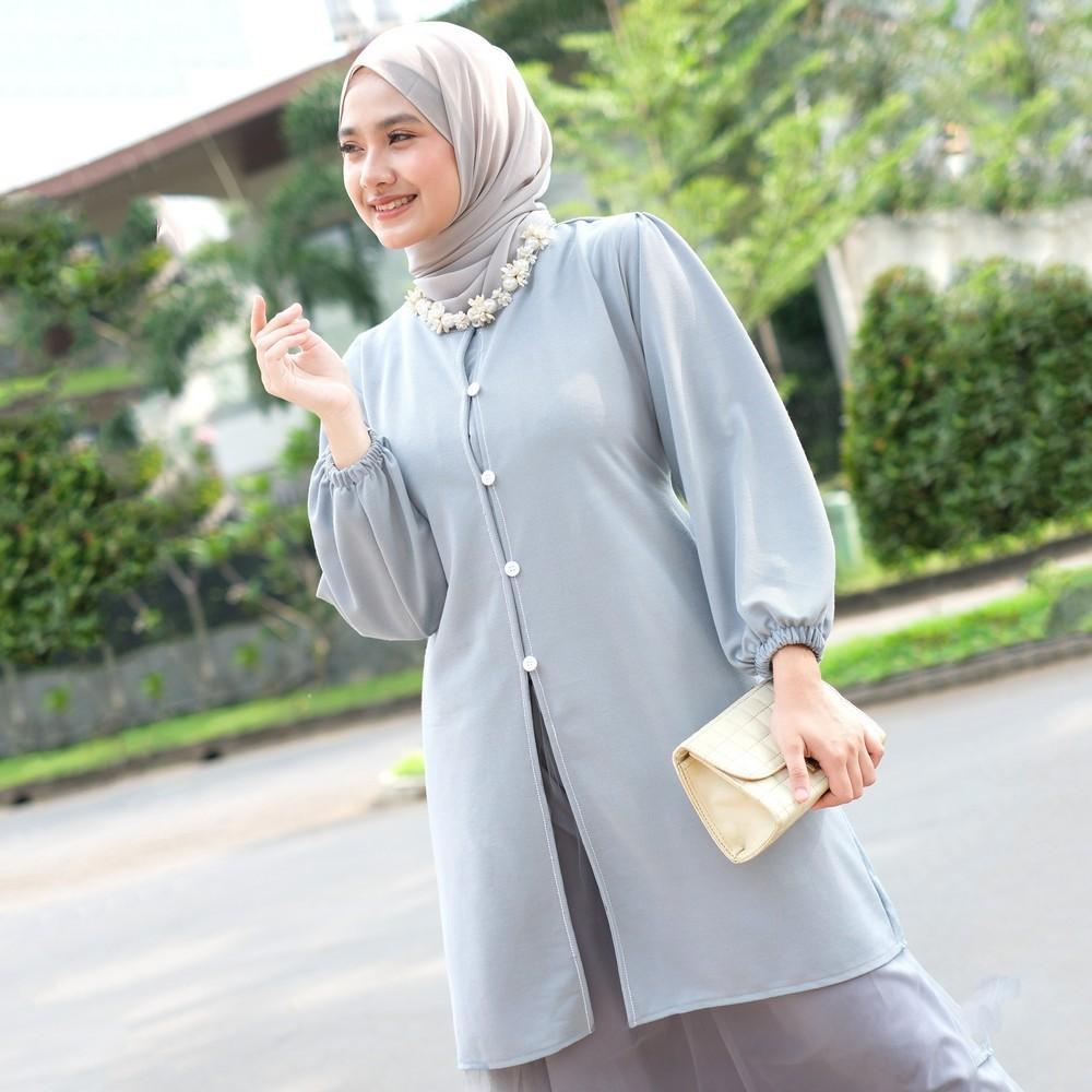 Myaffselv Loco Tunic Melayu Baju Kurung Casual Busui Friendly Muslim Wanita