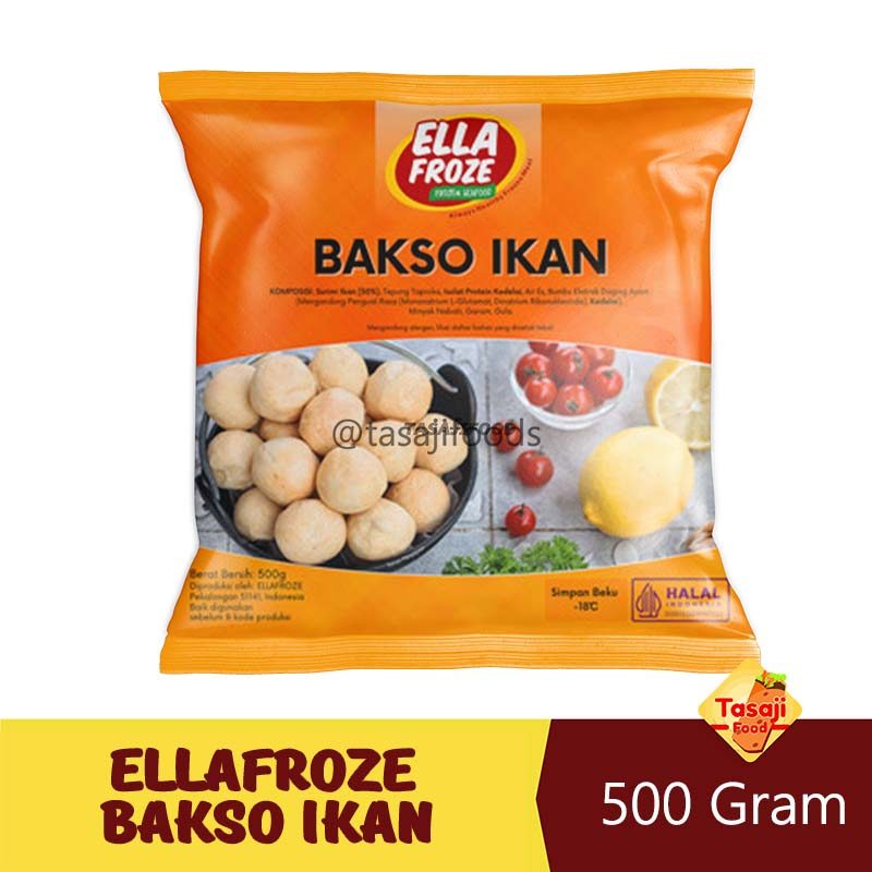Ellafroze Bakso Ikan 500 Gr Olahan Ikan Frozen