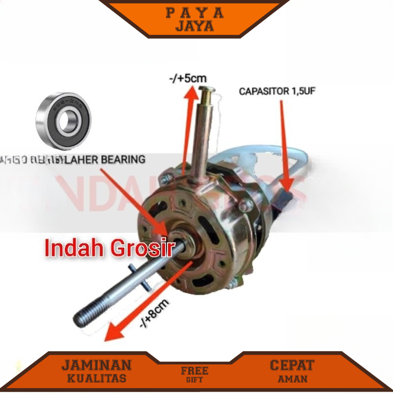 DINAMO mesin kipas angin COSMOS DOUBLE BEARING 16 inch - ORIGINAL