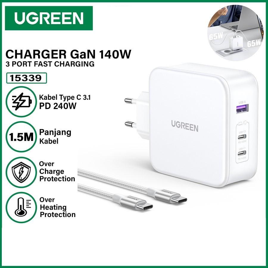 BISA INSTAN UGREEN UGDI Charger 140W UGREEN 15339 NEXODE GAN White