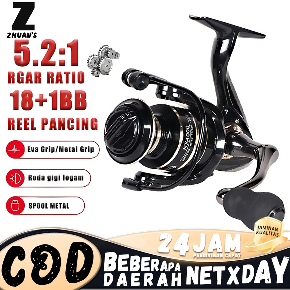 Reel 50kg Gulungan NX1000-7000/ Semua Murah Kuat Power Handle / Reel Pancing Laut Tarikan Pancing Me