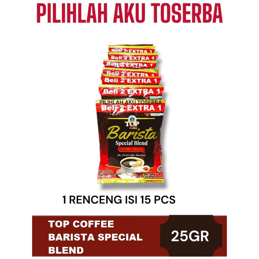 TOP Coffee Barista Kopi Gula ( Special Blend ) Kemasan Renceng - ( HARGA 1 RENCENG )