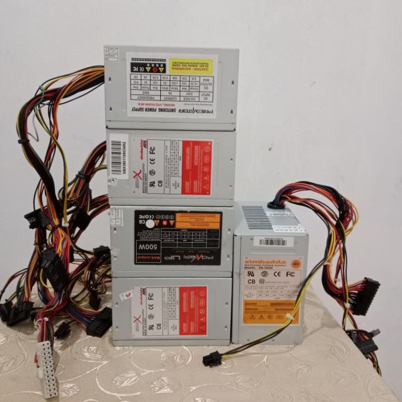 POWER SUPPLY/PSU komputer/PC 24 pin Second Bergaransi     Berkualitas