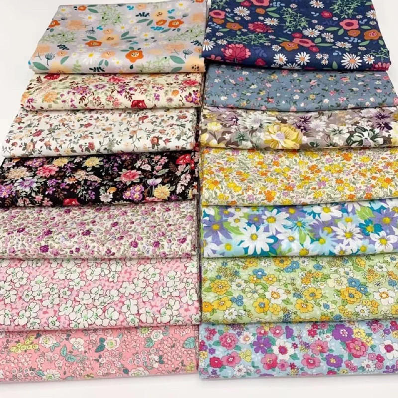JONSTORE Kain murah kiloan motif 1kg dapat 6 - 7 Meter cocok untuk tunik dres gamis kebaya dll / faj