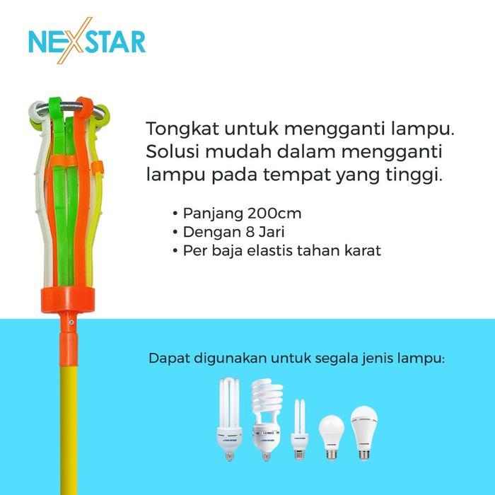 Tongkat pemasang lampu Stik lampu Galah pemasang lampu