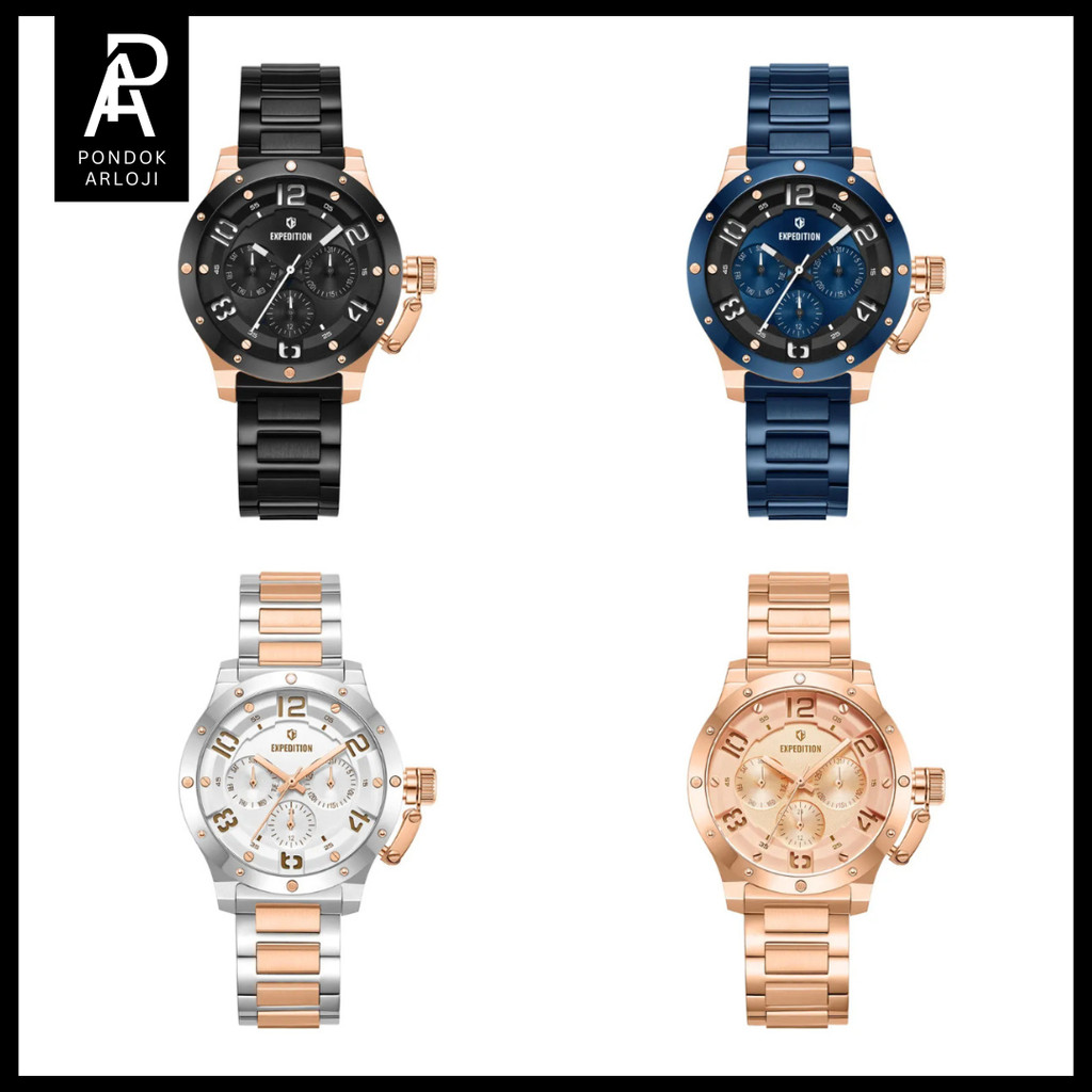 ORIGINAL  Jam Tangan Wanita Expedition EXP 6381 / E 6381 / E6381 Rantai