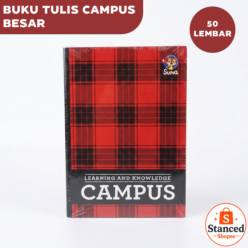 1 PCS Buku Tulis Anak Sekolah 50 Lembar Campus / Buku Tulis Campus 50 Lembar