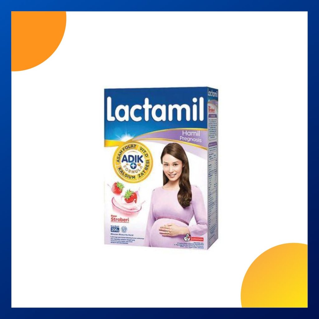Lactamil Pregnasis Susu Ibu Hamil Rasa Strawberry 200 Gram Box